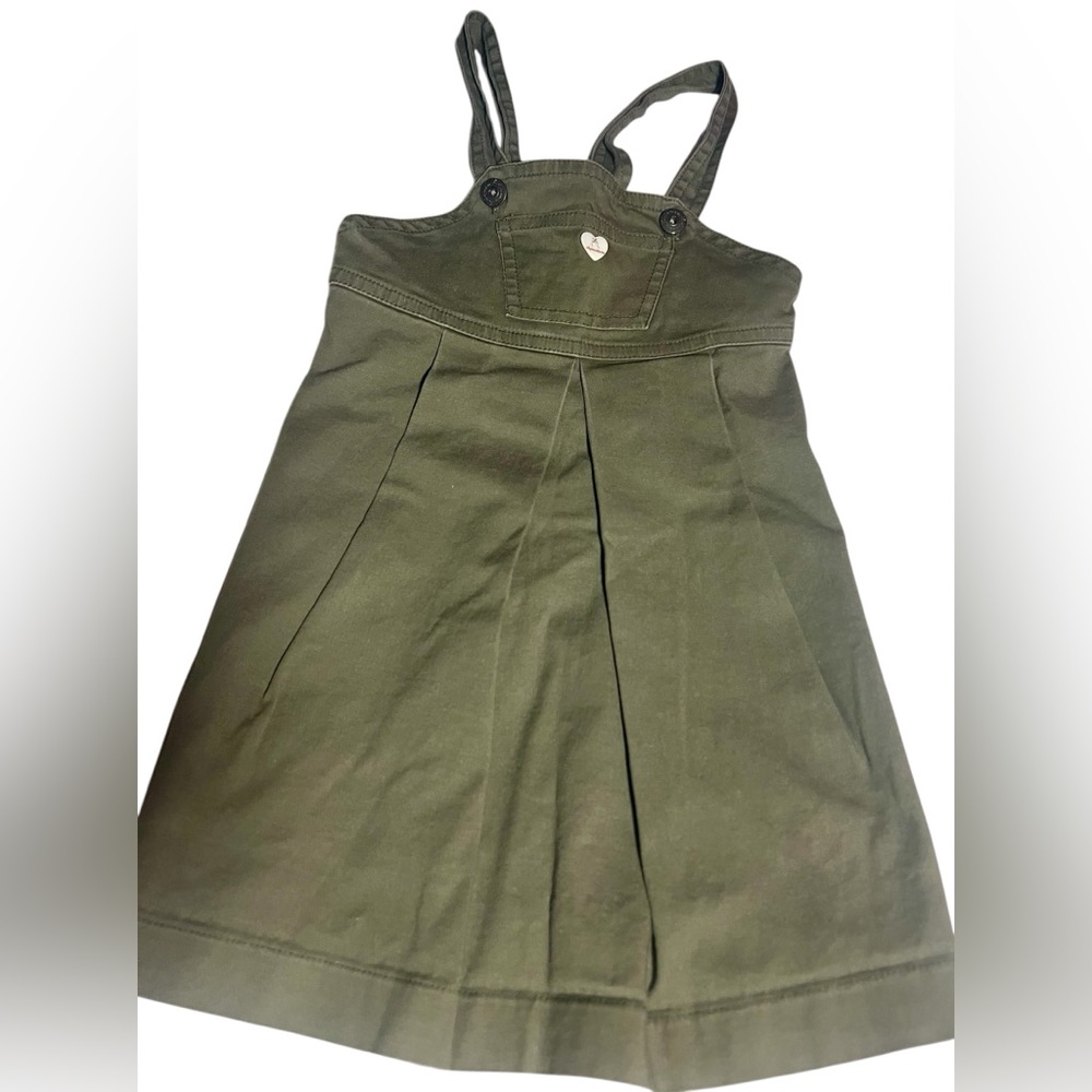 La Stupenderia Olive Green Kids Overalls